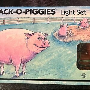 Pack-O-Piggies Light Set 1990 in working condition